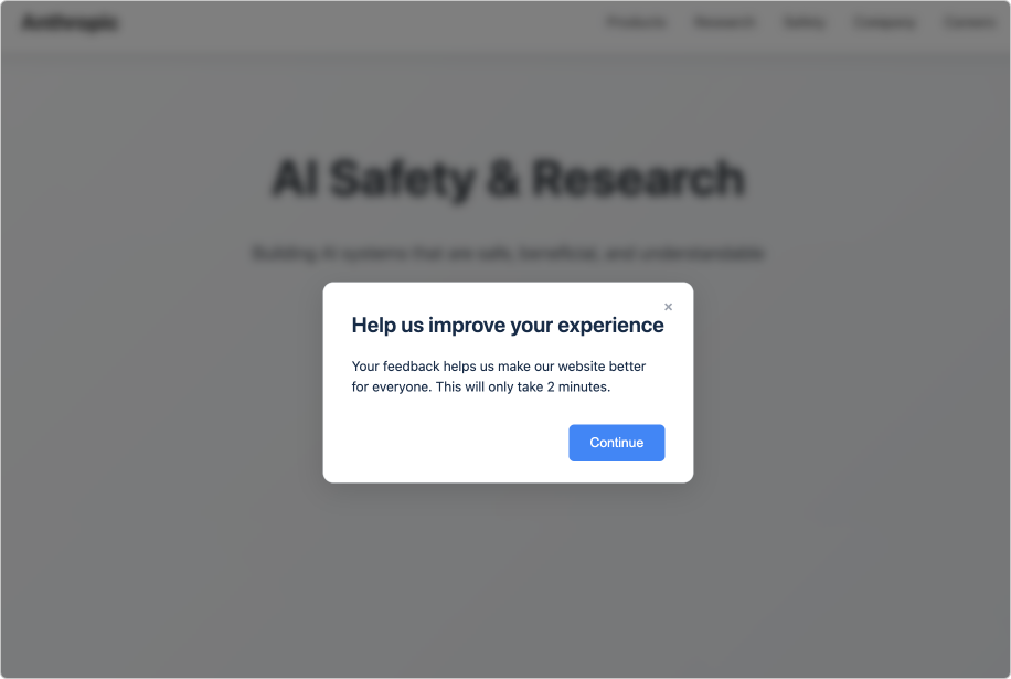 In-product intercept recruitment for user research UK - PlaybookUX